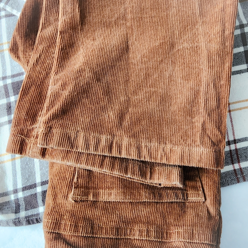 Boys Preppy Outfit Bundle Size 10: GAP Plaid Shirt, Janie & Jack Corduroy Pants - Picture 8 of 10